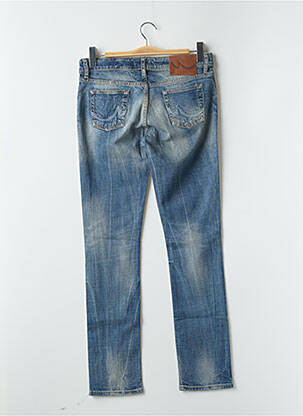 Jeans coupe slim effet usé délavé taille basse bleu LTB femme