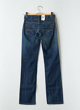 Jeans coupe droite stretch taille basse bleu LEVIS femme