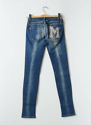 Jeans skinny stretch taille basse bleu MET femme