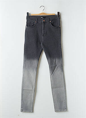 Jeans coupe slim stretch taille haute gris MINIMUM femme