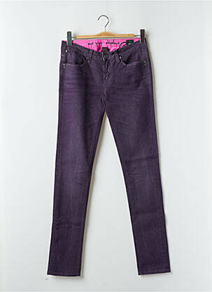 Jeans coupe slim taille basse taille basse violet ONE GREEN ELEPHANT femme