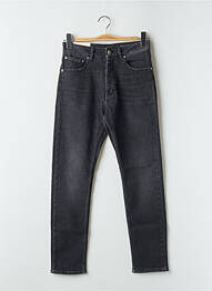 Jeans coupe slim stretch taille haute noir REIKO femme