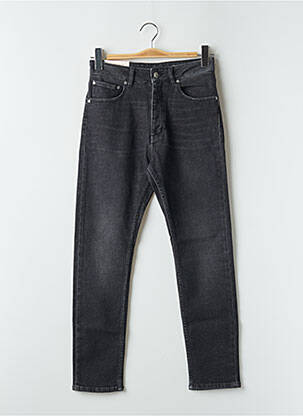 Jeans coupe slim stretch taille haute noir REIKO femme