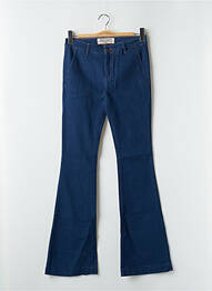 Jean coupe flare stretch taille normale bleu REIKO femme