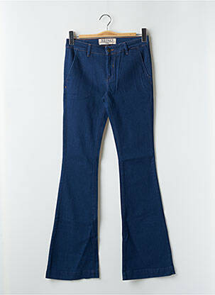 Jean coupe flare stretch taille normale bleu REIKO femme