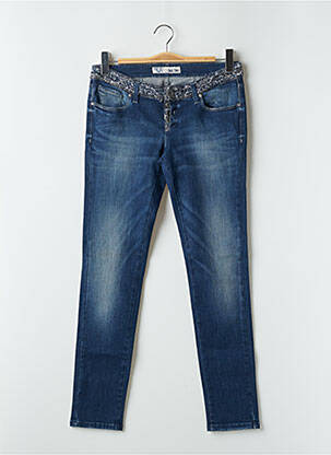 Jeans coupe slim taille basse taille basse bleu TAKE TWO femme
