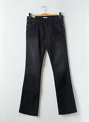 Jeans bootcut stretch taille basse noir WRANGLER femme