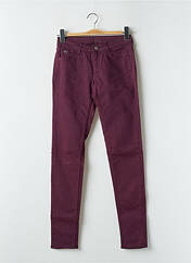 Pantalon slim violet LE TEMPS DES CERISES pour femme seconde vue