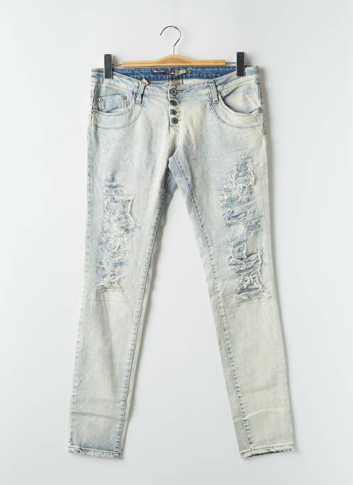 Jeans coupe slim bleu PLEASE pour femme