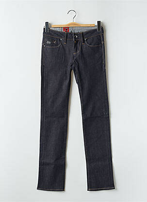 Jeans coupe droite stretch taille basse bleu G STAR femme