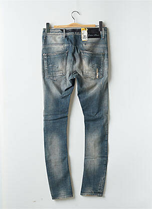 Jeans coupe slim effet usé délavé taille normale bleu G STAR femme