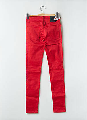 Jeans coupe slim taille basse taille basse rouge CHEAP MONDAY femme