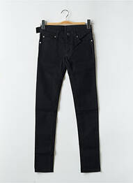 Jeans coupe slim stretch taille haute noir CHEAP MONDAY femme