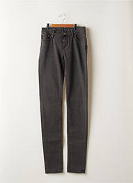 Jeans coupe slim stretch taille normale gris SCHOOL RAG femme