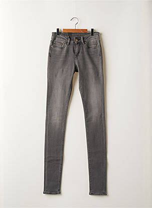 Jeans coupe slim stretch taille normale gris clair SCHOOL RAG femme