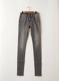 Jeans coupe slim stretch taille normale gris clair SCHOOL RAG femme