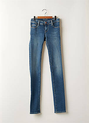 Jeans skinny stretch taille basse bleu TEDDY SMITH femme