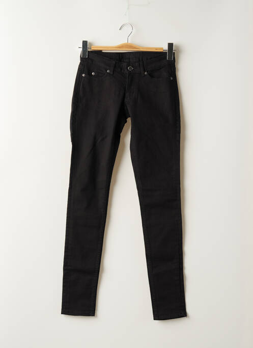 Jeans skinny stretch taille basse noir CHEAP MONDAY femme