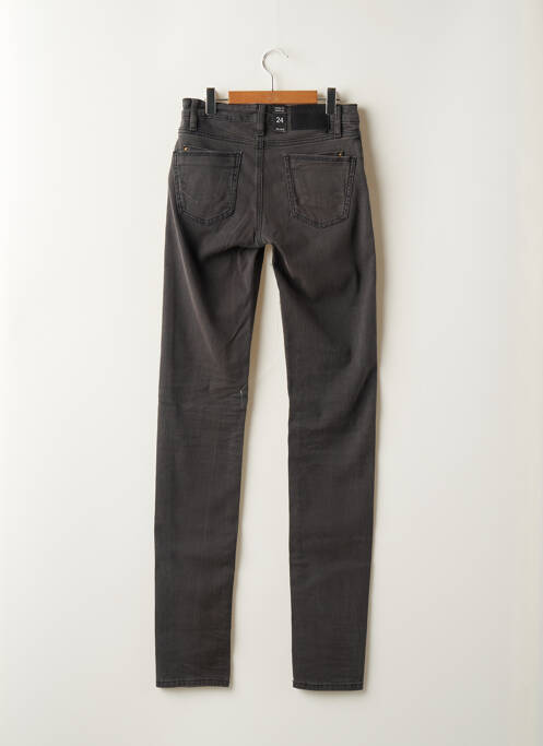 Jeans coupe slim gris SCHOOL RAG pour femme