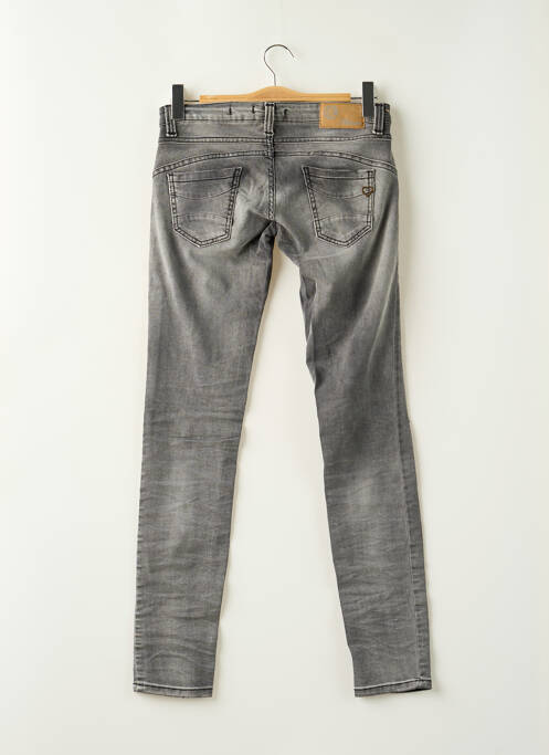 Jeans coupe slim gris PLEASE femme
