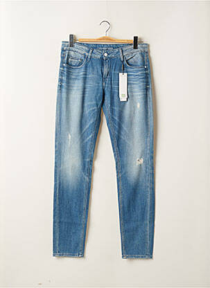 Jeans coupe slim effet usé délavé taille normale bleu CALVIN KLEIN femme