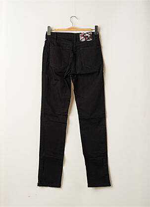 Pantalon slim taille normale taille normale noir DEEP SOUL femme