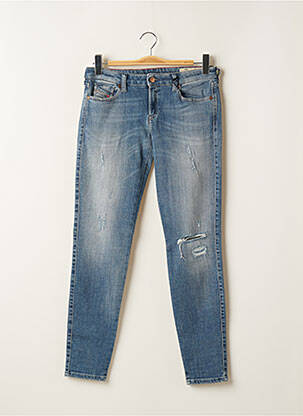 Jeans coupe slim effet usé délavé taille normale bleu DIESEL femme
