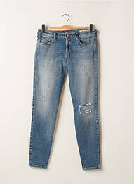 Jeans coupe slim effet usé délavé taille normale bleu DIESEL femme