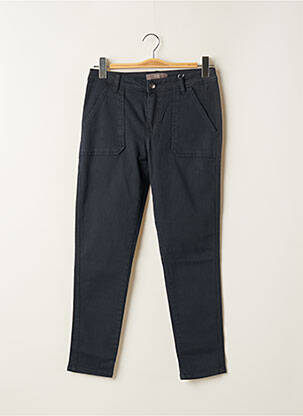 Pantalon slim stretch taille normale bleu ICHI femme