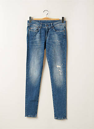 Jeans coupe slim effet usé délavé taille normale bleu PEPE JEANS femme