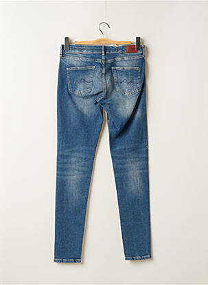 Jeans coupe slim effet usé délavé taille normale bleu PEPE JEANS femme