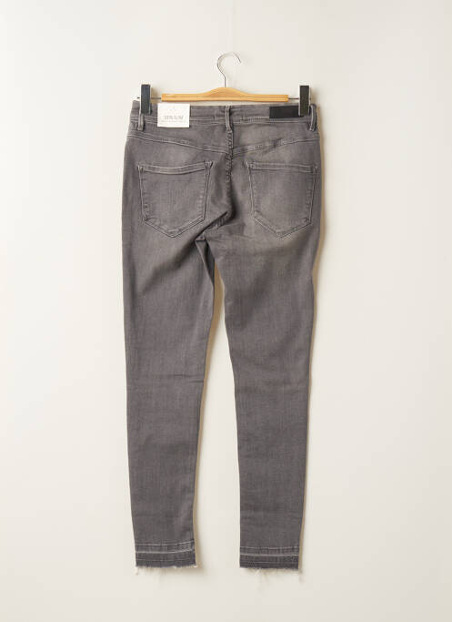 Jeans coupe slim gris ICHI pour femme