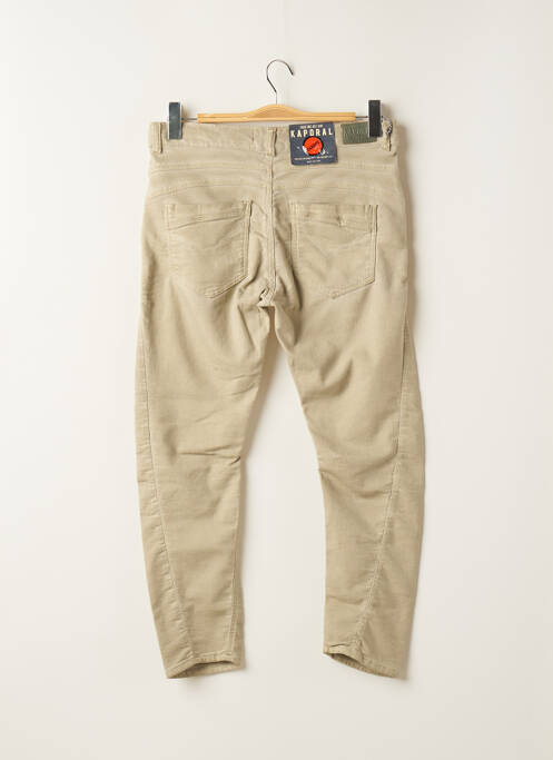 Pantalon slim beige KAPORAL pour homme
