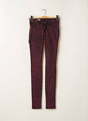 Jeans skinny stretch taille basse rose DR DENIM femme