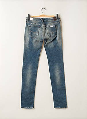 Jeans coupe slim effet usé délavé taille basse bleu REPLAY femme