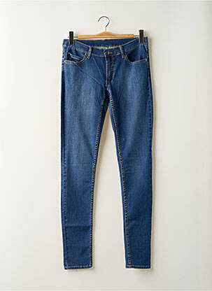 Jeans coupe slim stretch taille basse bleu CHEAP MONDAY femme
