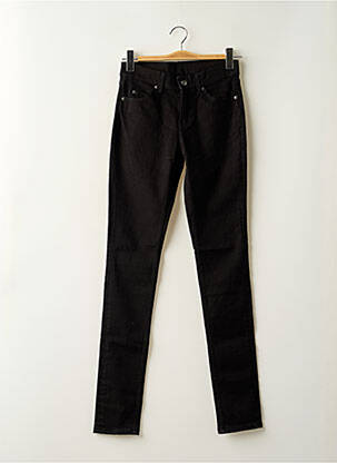 Jeans coupe slim stretch taille haute noir CHEAP MONDAY femme