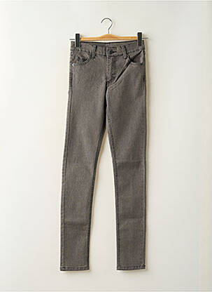 Jeans coupe slim stretch taille haute gris CHEAP MONDAY femme