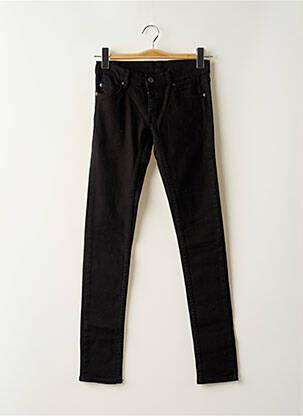 Jeans coupe slim taille basse taille basse noir CHEAP MONDAY femme