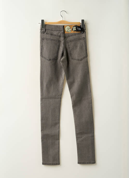 Jeans coupe slim stretch taille haute gris CHEAP MONDAY femme