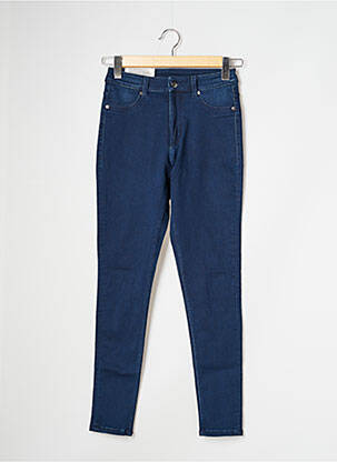 Jeans skinny tissage brut taille haute bleu CHEAP MONDAY femme