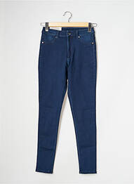Jeans skinny tissage brut taille haute bleu CHEAP MONDAY femme