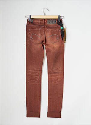 Jean coupe flare stretch taille basse marron ONE GREEN ELEPHANT femme