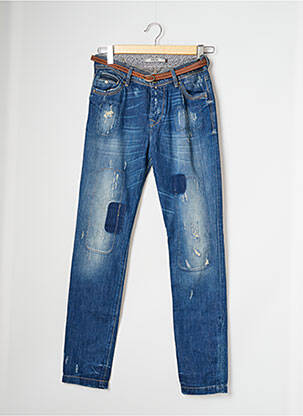 Jeans coupe slim fermeture boutonnée sur le devant taille normale bleu SALSA homme