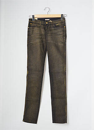 Jeans coupe slim taille basse taille basse noir WRANGLER femme