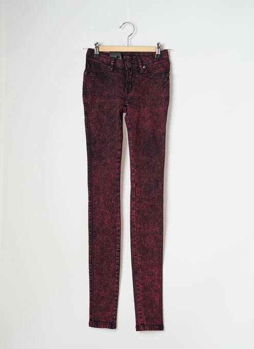 Jeans skinny taille normale taille normale rose DR DENIM femme