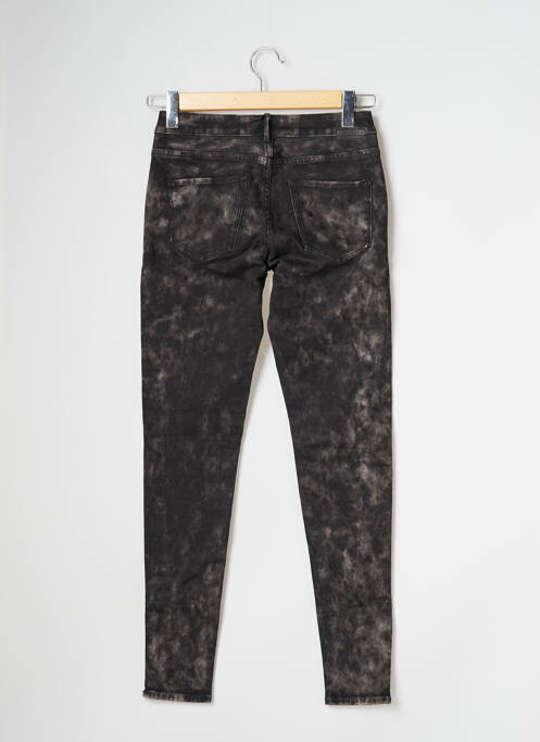 Jeans coupe slim noir MAISON SCOTCH pour femme