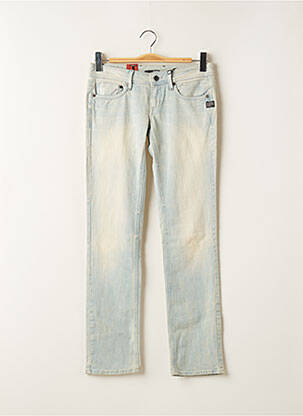 Jeans coupe slim poches bleu G STAR femme