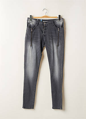 Jeans coupe slim poches gris LE TEMPS DES CERISES femme