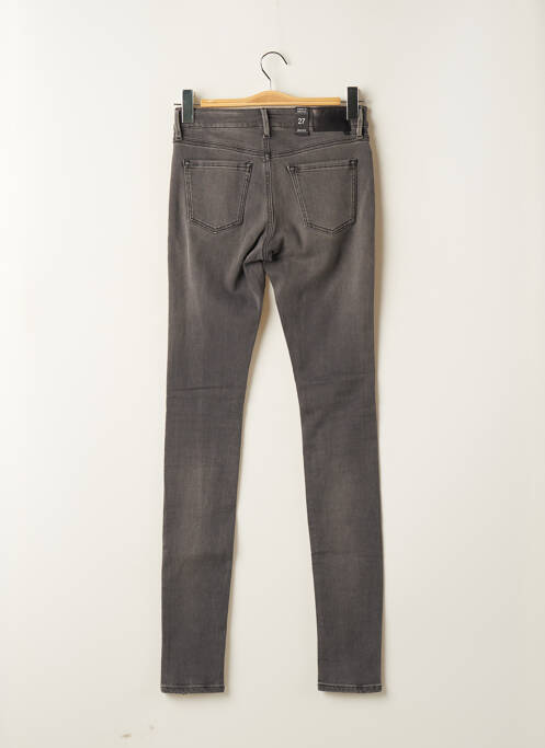 Jeans coupe slim gris SCHOOL RAG pour femme